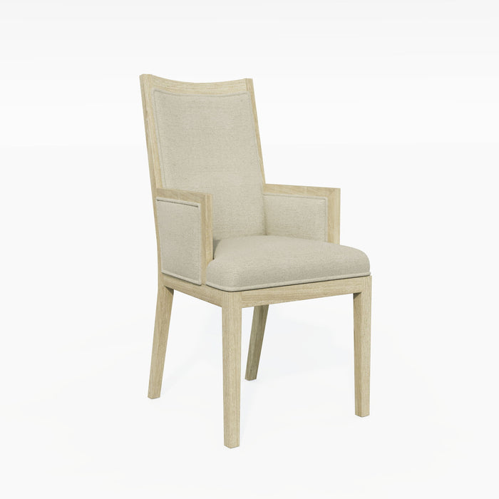 Adeline - Upholstered Arm Chair - Natural Wood Wash