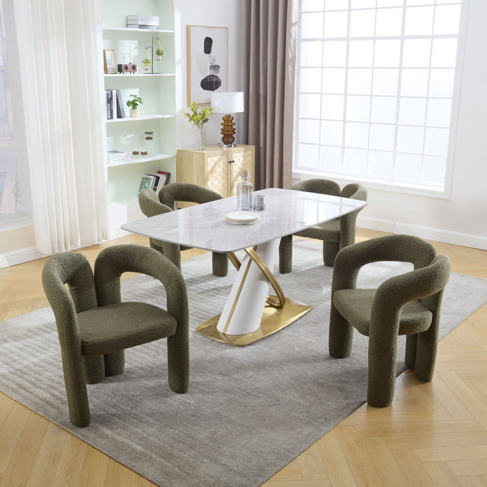 Coolmore Contemporary Designed Accent / Dining Chair With Armrests