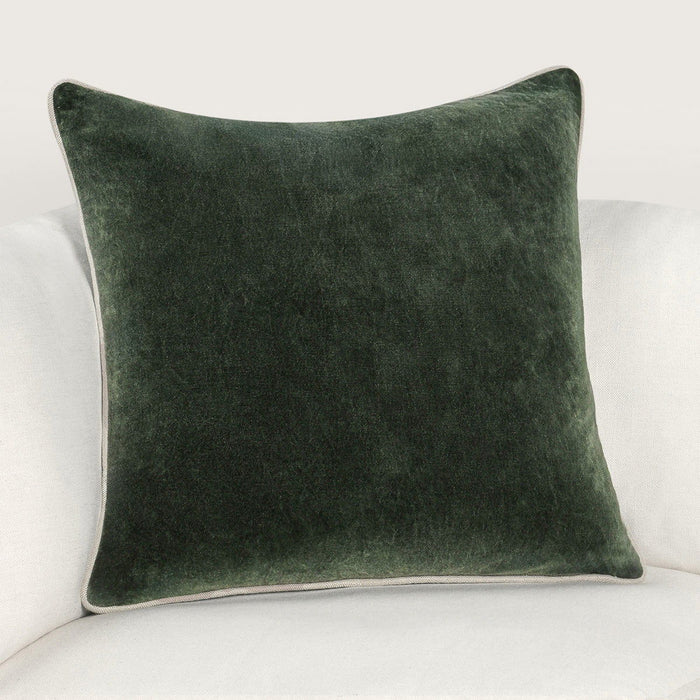 Heirloom Velvet - SLD Pillow - Forest Green