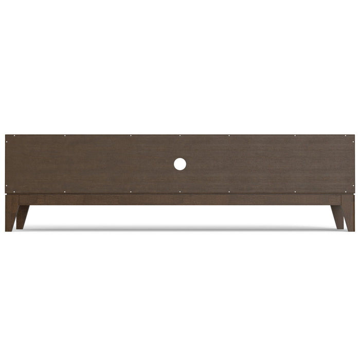 Harper - Low TV Media Stand - Walnut Brown
