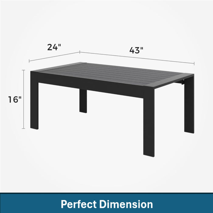 Outdoor Patio Set, All-Weather With Thick Cushions