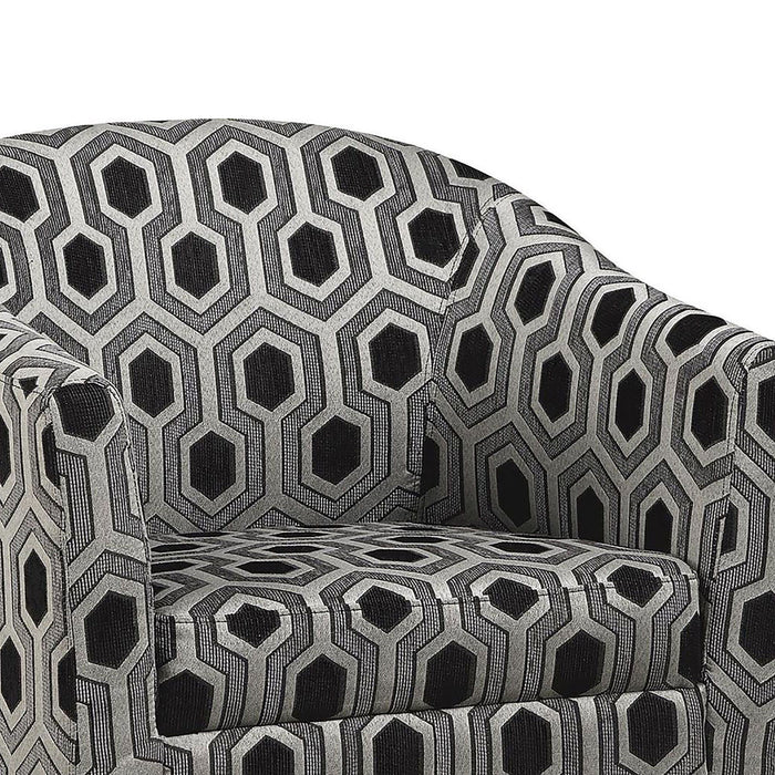 Barrel Back Accent Chair - Gray