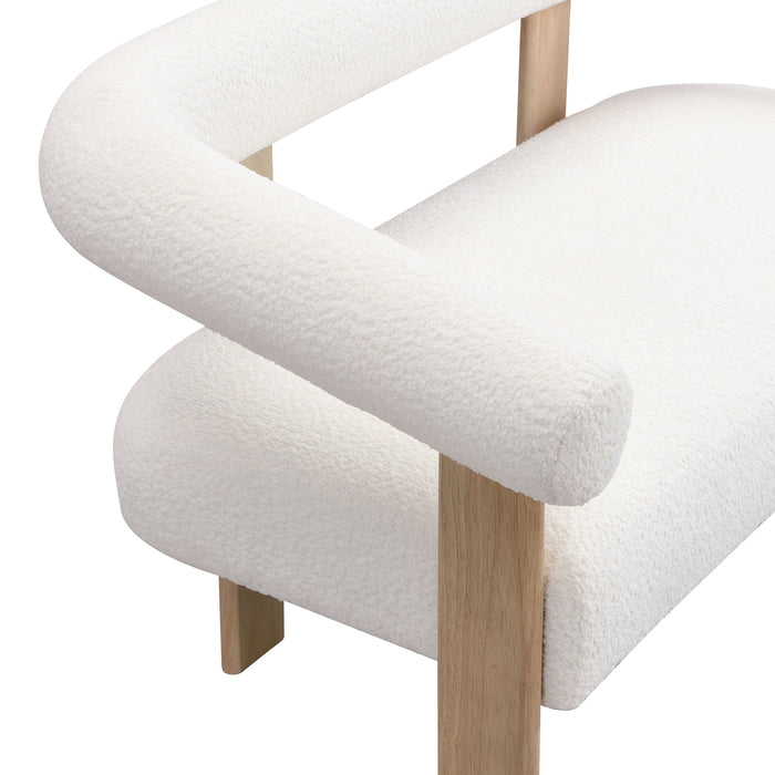 Modern Round Armrest Loveseat