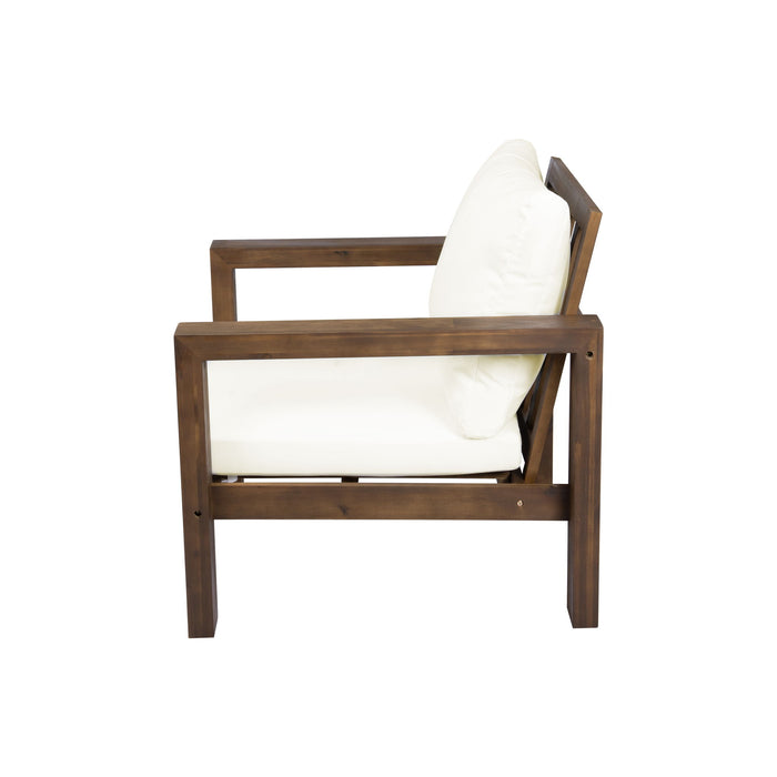 Stylish Outdoor Chair Set With Cushions For Garden (Set of 2)