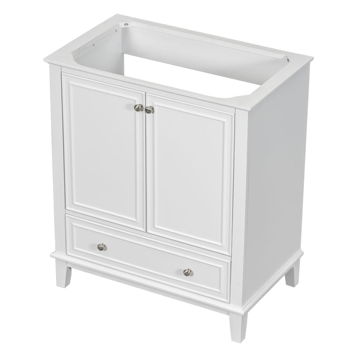 Modern Bathroom Vanity Base Only With Doors And Drawer