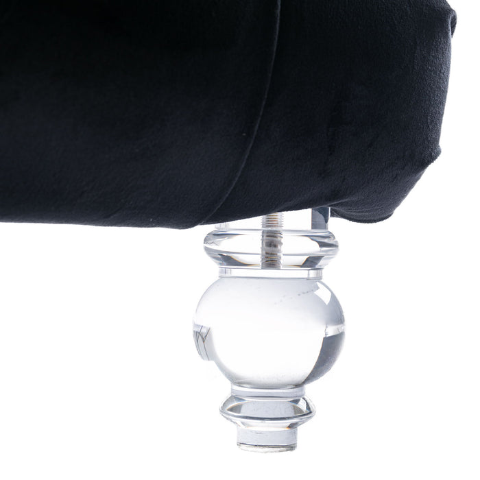 Velvet Chaise Lounge Indoor, Button Tufted Upholstered Chaise Lounge Chair With Pillow