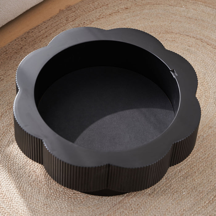 Modern Plum Blossom Shaped Coffee Table With Storage