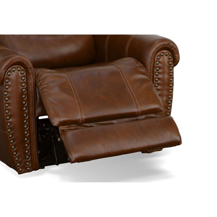 Oscar - Power Recliner With Power Headrest - Grizzly