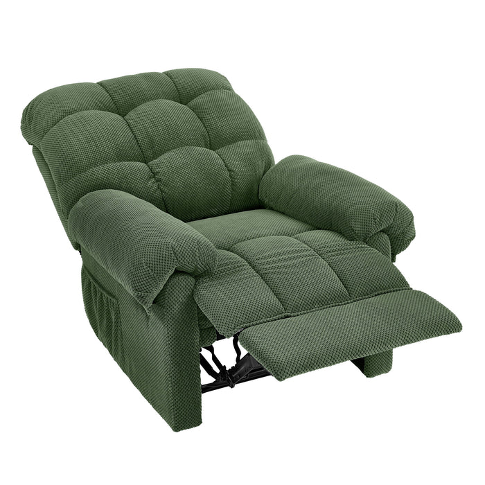 Manual Recliner, Padded Footrest