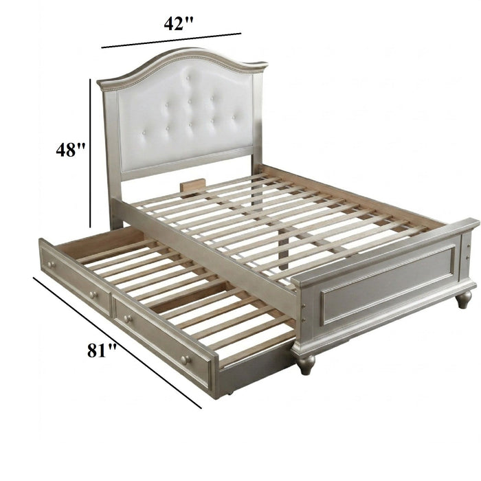 Contemporary Style Bed With Trundle
