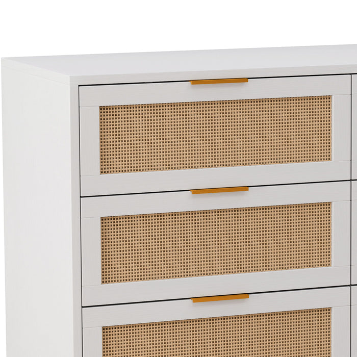 6 Drawer Storage Modern Cabinet For Bedroom