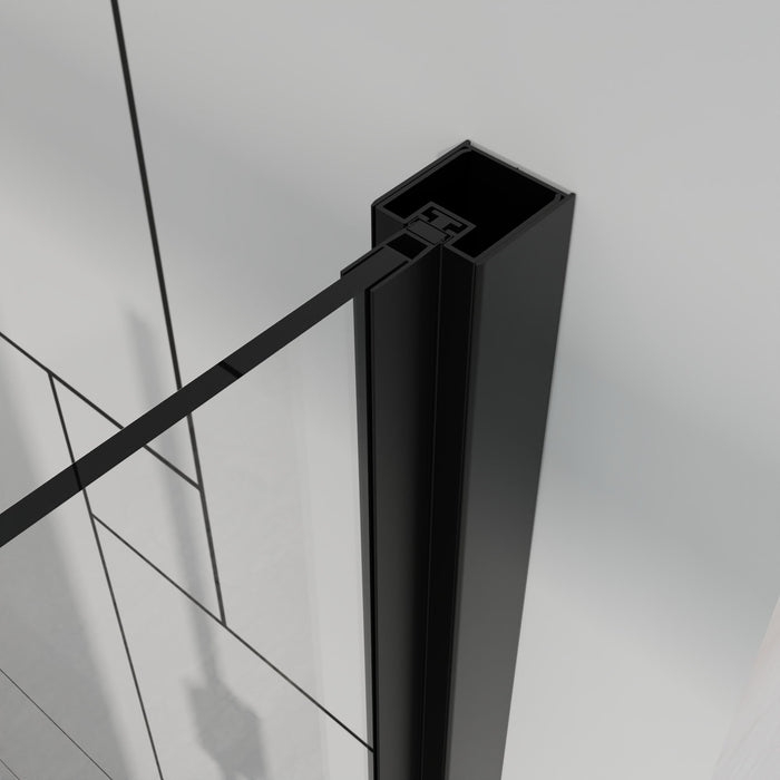 Bifold Frameless Shower Door With Tempered Clear Glass