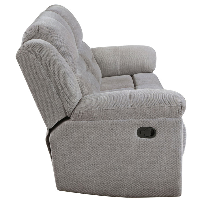 Sebring - Reclining Sofa With Manual Recline - Gray