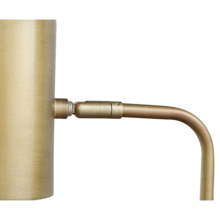 Corletta - Floor Lamp With Round Tray - Antique Brass