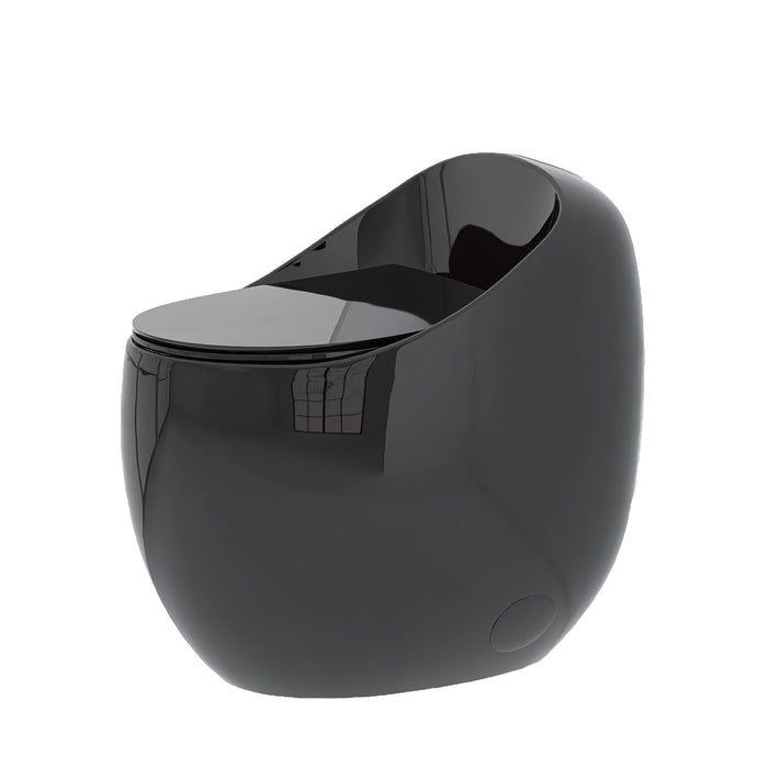Modern Egg Shape Toilet 1.28 Gpf Single Flush Ceramic