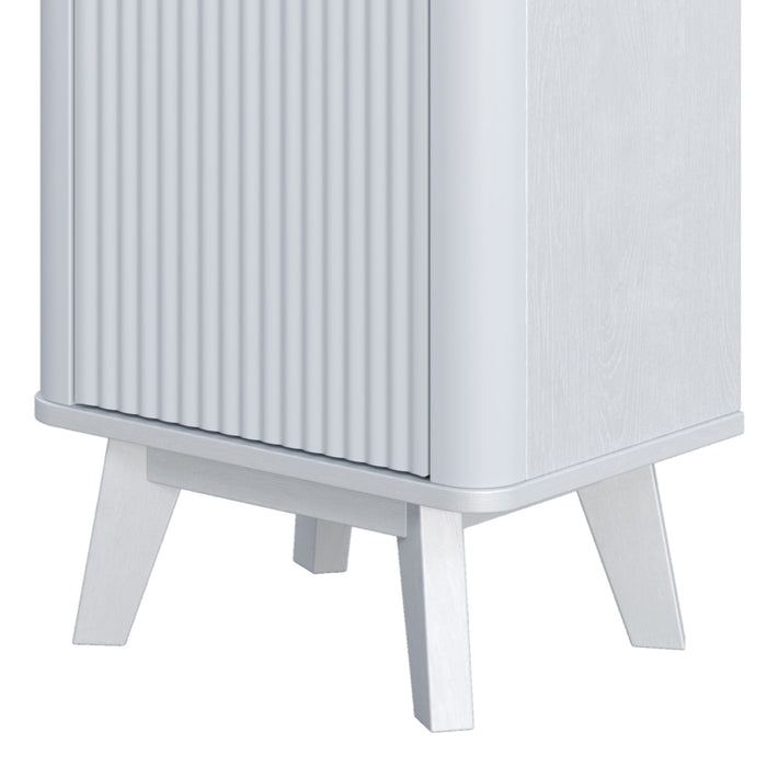 Tall Bathroom Storage Cabinet With Adjustable Shelves And 1 Drawer & Door