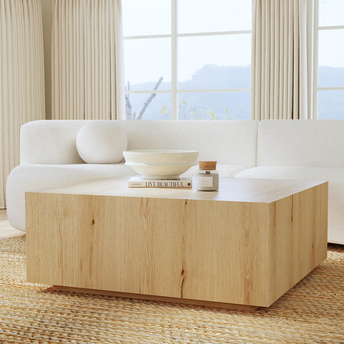 Layne - Square Coffee Table With Casters