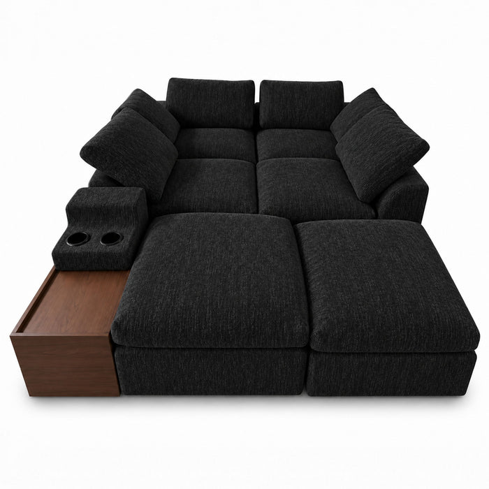 Modular Cloud Couch With Storage Console