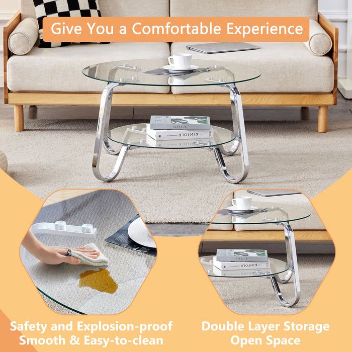 Double Layer Coffee Table