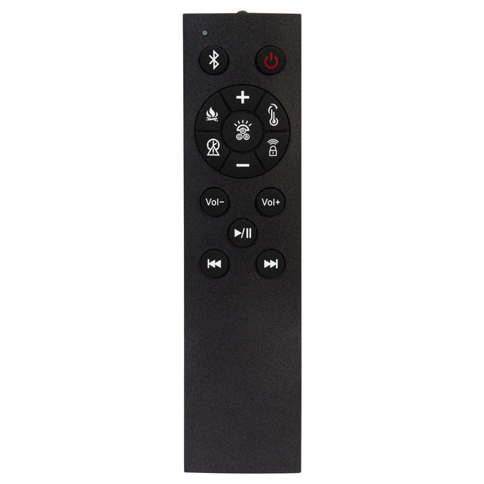 Sebastian - Upholstered Bed With Built-In Flame Visualizer And Bluetooth Speaker