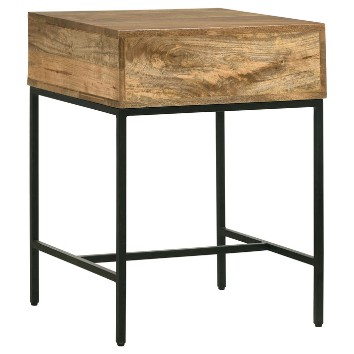 Wyrik - Rectangular Side End Table - Honey