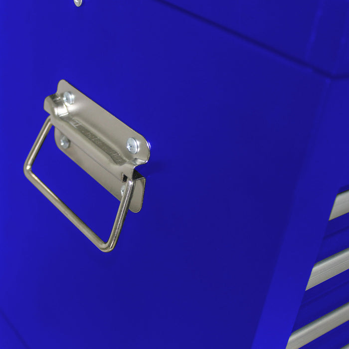 6 Drawer Lockable Tool Cabinet On Wheels, Steel Rolling Tool Chest With Detachable Toolbox