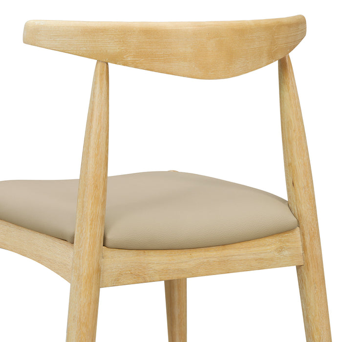 Dining Chairs With Ergonomic Backrest (Set of 2)