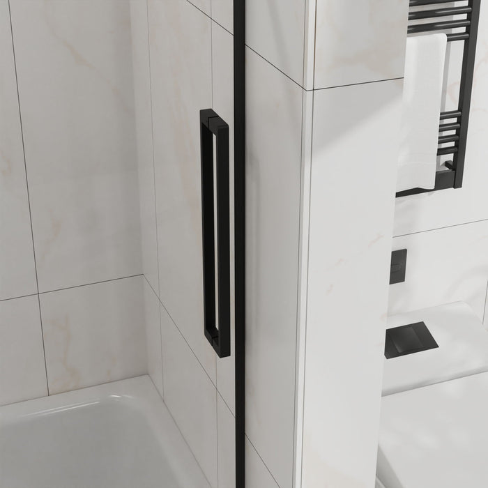 Frameless Tub Sliding Shower Door With Easy Clean Coating