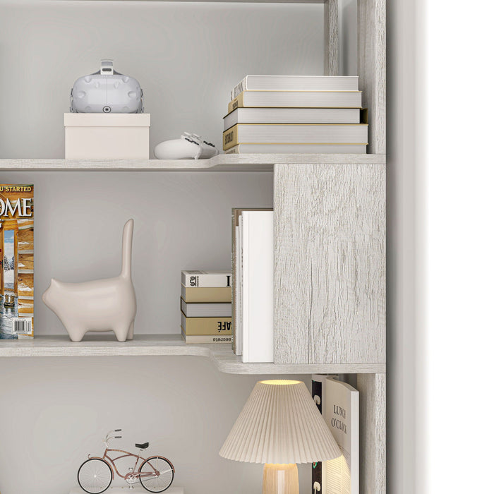 L-Shaped Corner Bookshelf