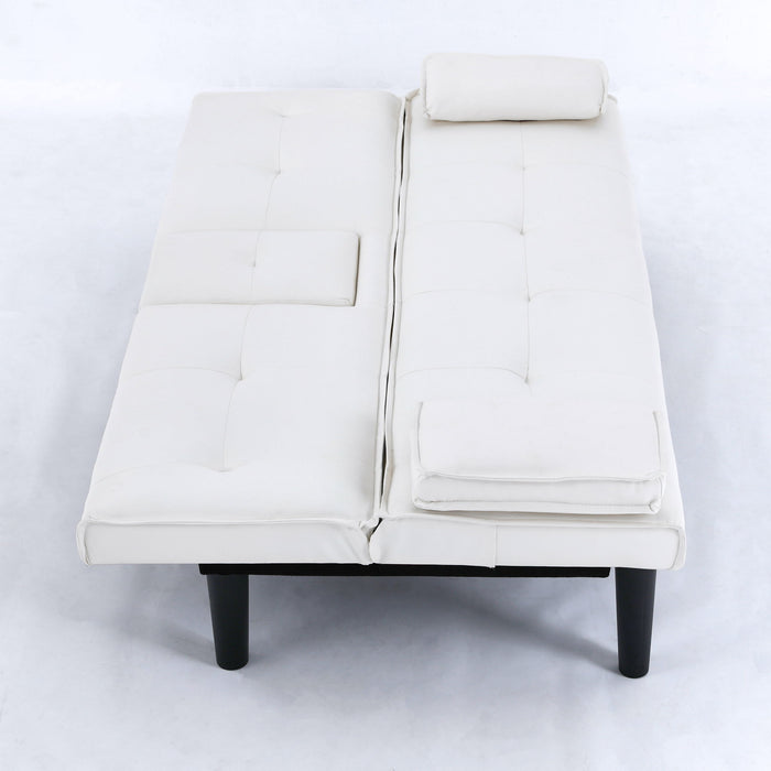 Sofa Bed With Foldable Design And Cup Holder