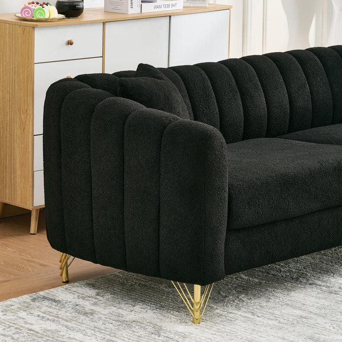 Tufted Oversized Sofa For Living Spaces