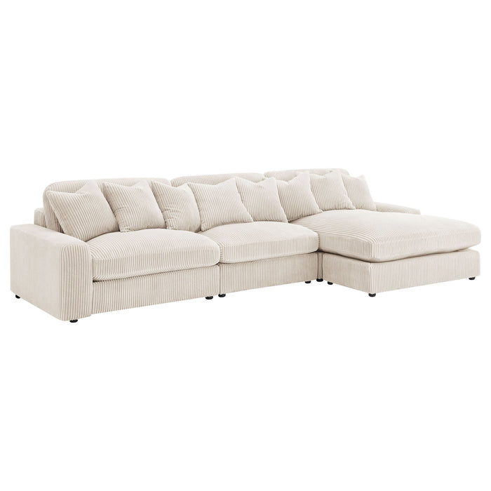 Cassidy - Upholstered Sectional Sofa With Reversible Cushions