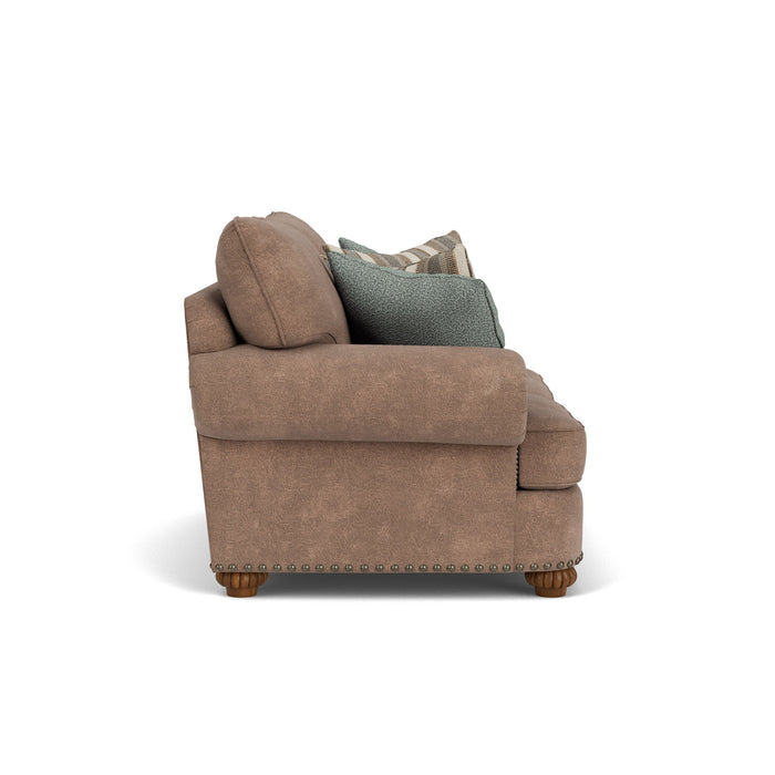 Patterson - Fabric Loveseat, Nailhead Trim