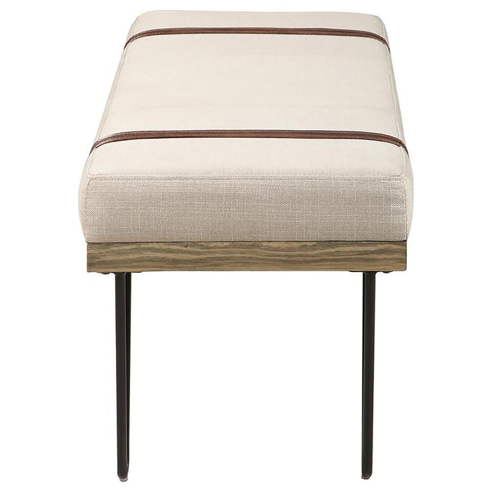 Karis - Upholstered Accent Bench - Beige