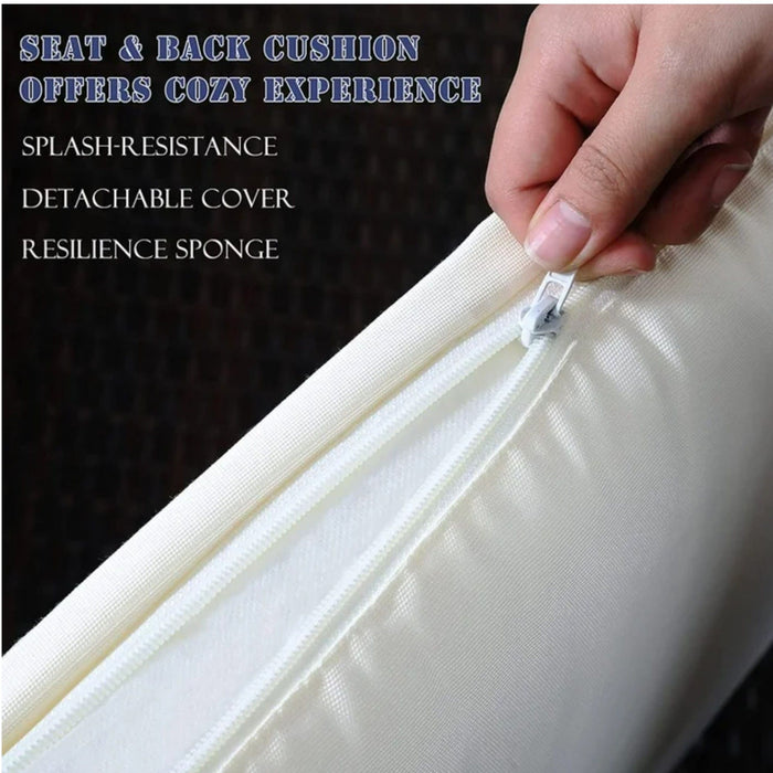 7 Piece Patio Dining Set With Cushions, Modular Sectional Sofa & Storage Table