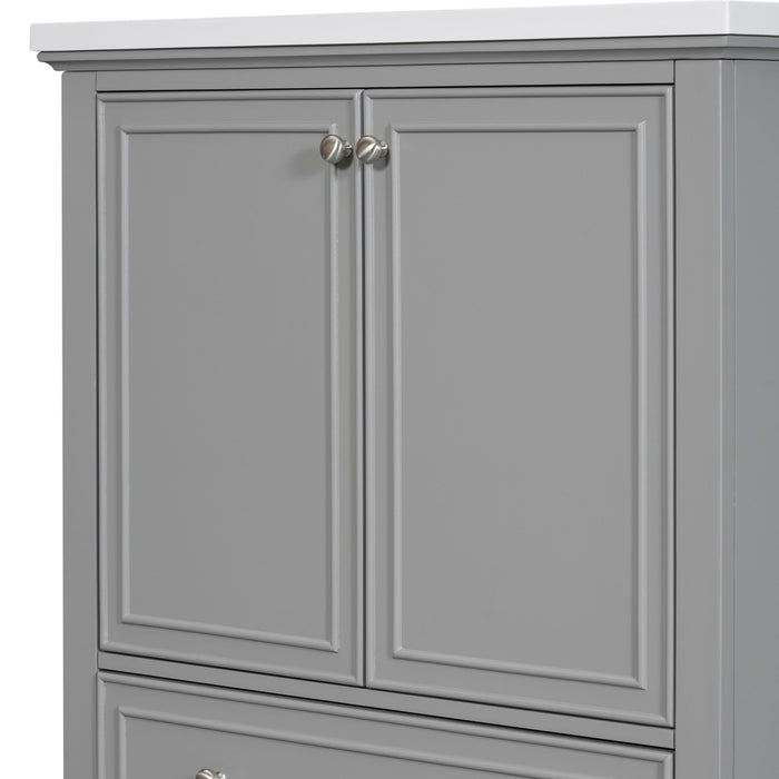 Modern Bathroom Vanity Base Only With Doors And Drawer