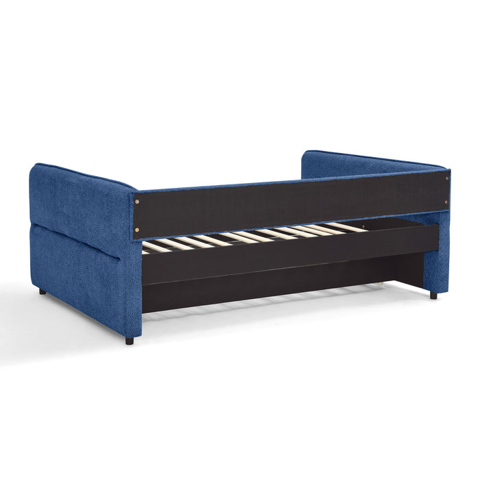 Upholstered Daybed With Pop Up Trundle