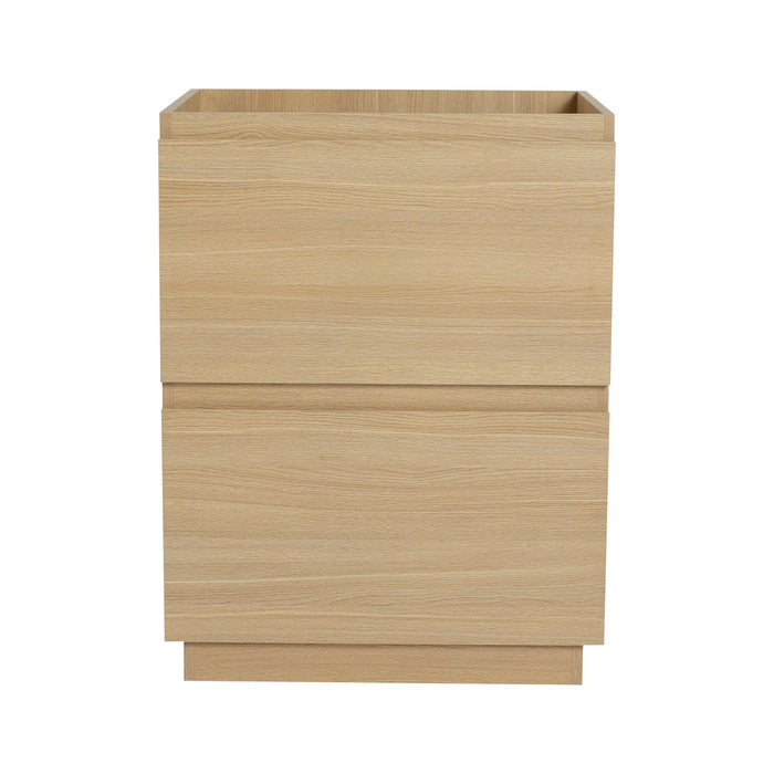 Modern Freestanding Bathroom Vanity Cabinet With Double Drawer