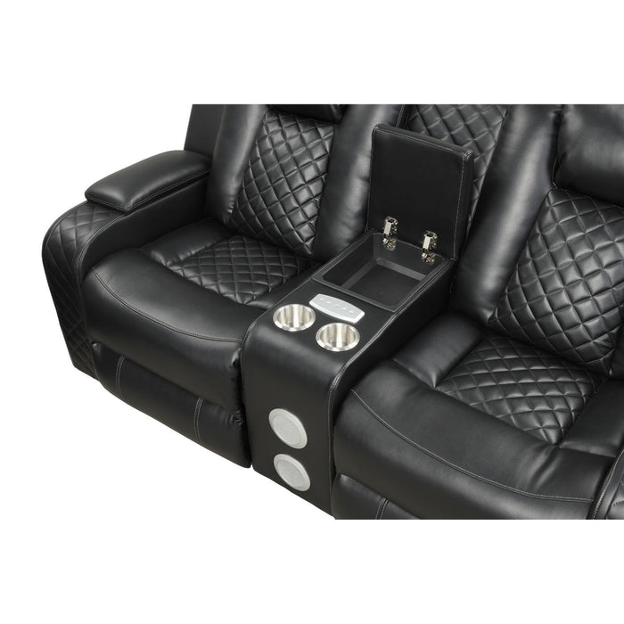Benz - LED & Power Recliner With Adjustable Headrests And Ambient LED Lighting