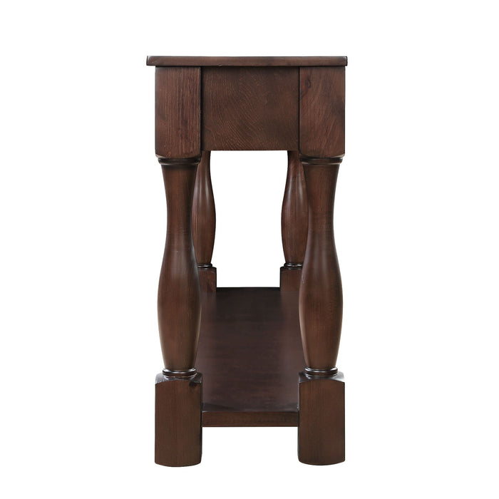 Console Table With 3 Drawers And 1 Bottom Shelf For Entryway - Espresso