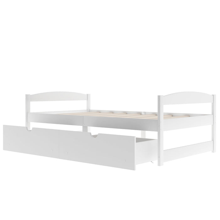 Platform Bed With 2 Drawers
