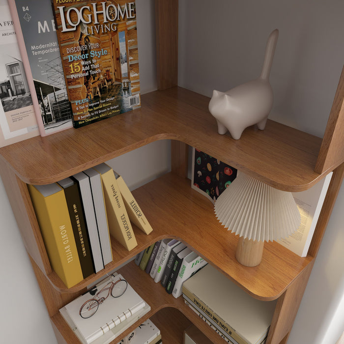 L-Shaped Corner Bookshelf