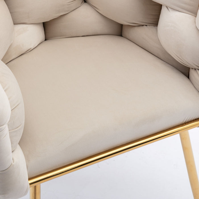 Luxury Modern Simple Leisure Velvet Single Sofa Chair Bedroom Lazy Person Household Dresser Stool Manicure Table Back Chair