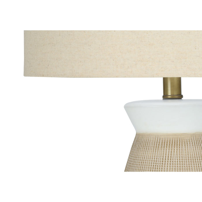 Lighting, Table Lamp, Ceramic, Resin, Contemporary - Cream