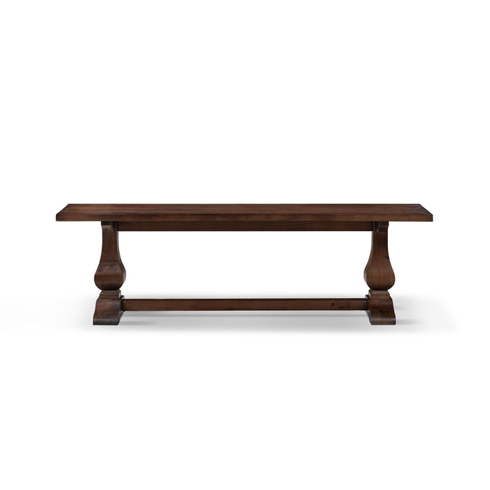 Whitmore - Trestle Dining Bench - Dark Brown