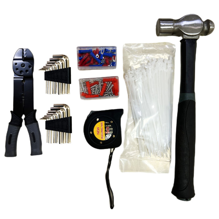 Portable 3 Drawer Steel Toolbox, 4 Layers Of Tools With Metal Latches, With Storage Tray And Carrying Handle