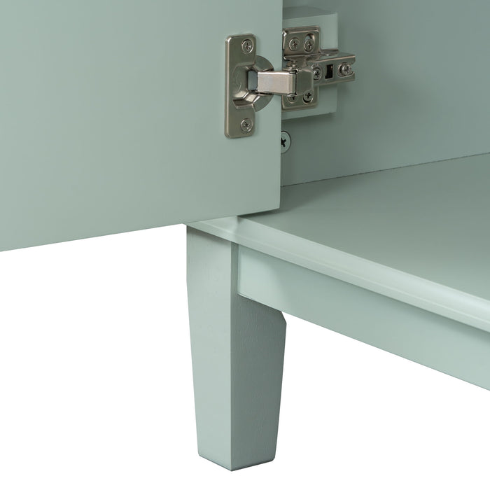 Modern Bathroom Vanity With Ceramic Sink, Soft Close Storage Cabinet