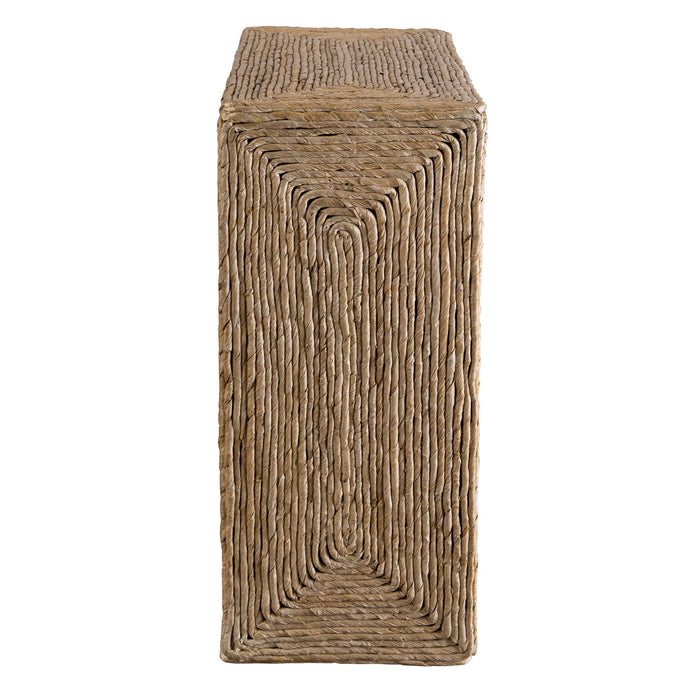 Rora - Woven Accent Table - Light Brown