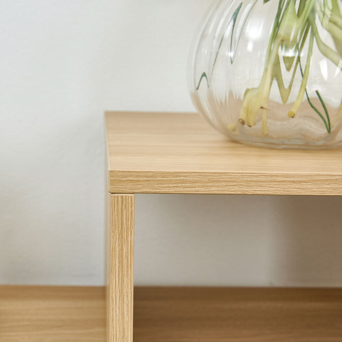 Cube TV Stand With Open Storage And 2 Shelves