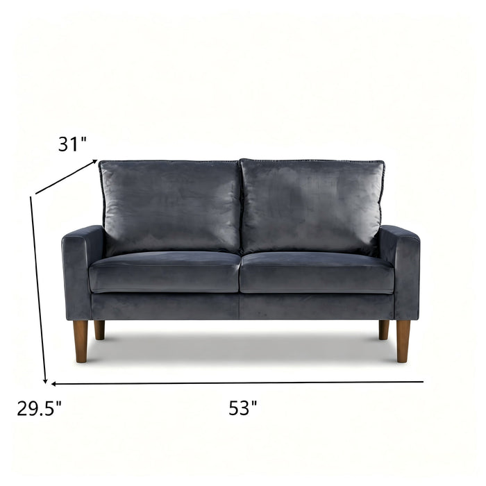 Upholstered Loveseat Sofa, 2 Seater Couch For Living Room Apartment